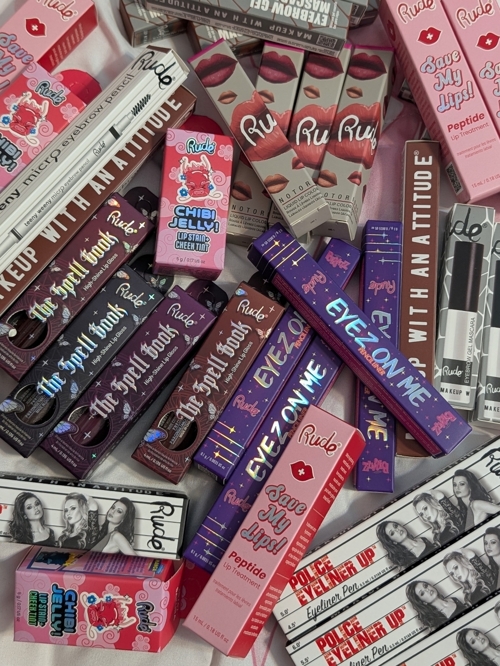 Rude Cosmetics Bundle 💄 Basic 3-Piece Set – Lip, Eye & Brow NEW - Picture 2 of 13